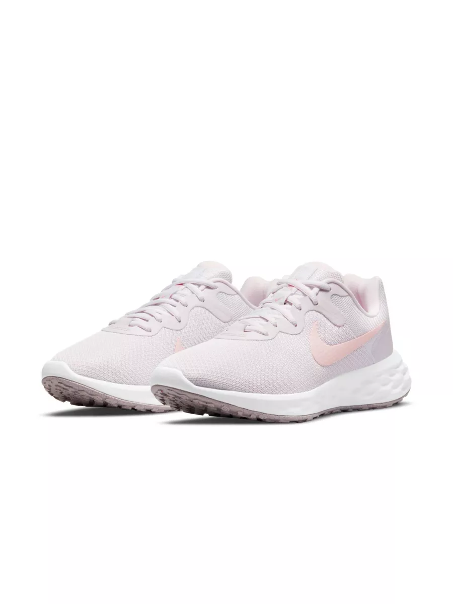 Pink and white nike revolution 3 best sale