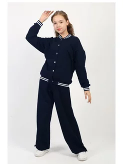Школьный костюм штаны бомбер SULU 172997930 купить за 2 296 ₽ в интернет-магазине Wildberries