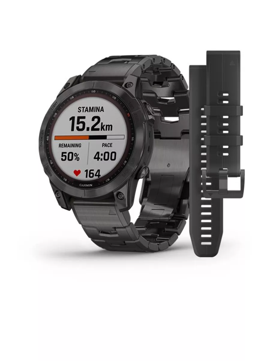Fenix 7 Sapphire Solar + титановый браслет (010-02540-39)