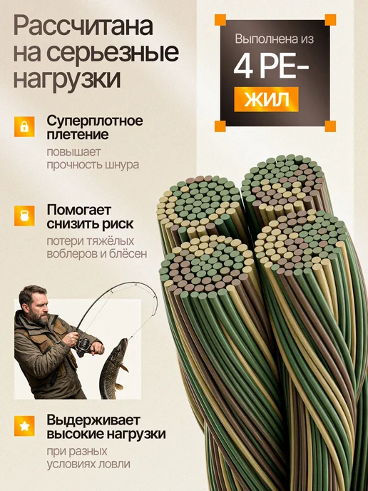zorda плетенка для рыбалки 300м 0.25мм на щуку и судака, 300 м, фото 2