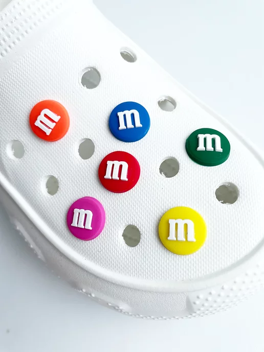 Джибитсы JibbStore Джибитсы на crocs M&M's, Jibbitz набор M&Ms, синий, фото 2