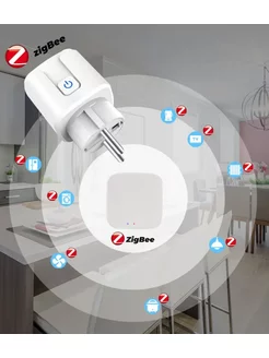 Умная розетка Tuya zigbee 16А с таймером с голосовая IMPITER 173164845 купить за 496 ₽ в интернет-магазине Wildberries