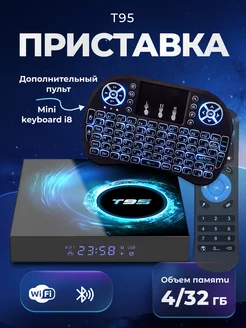 Смарт tv Android приставка для телевизора T95 SaTv 173189331 купить за 2 238 ₽ в интернет-магазине Wildberries