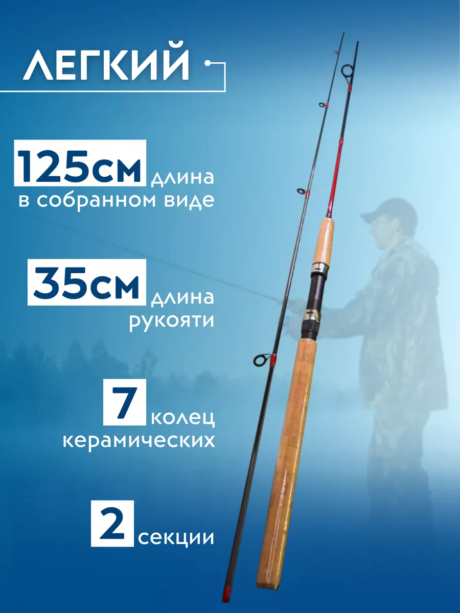 Спиннинг штекерный 240 см тест 15-40 грамм Fishing Love 173197757 купить за  1 083 ₽ в интернет-магазине Wildberries