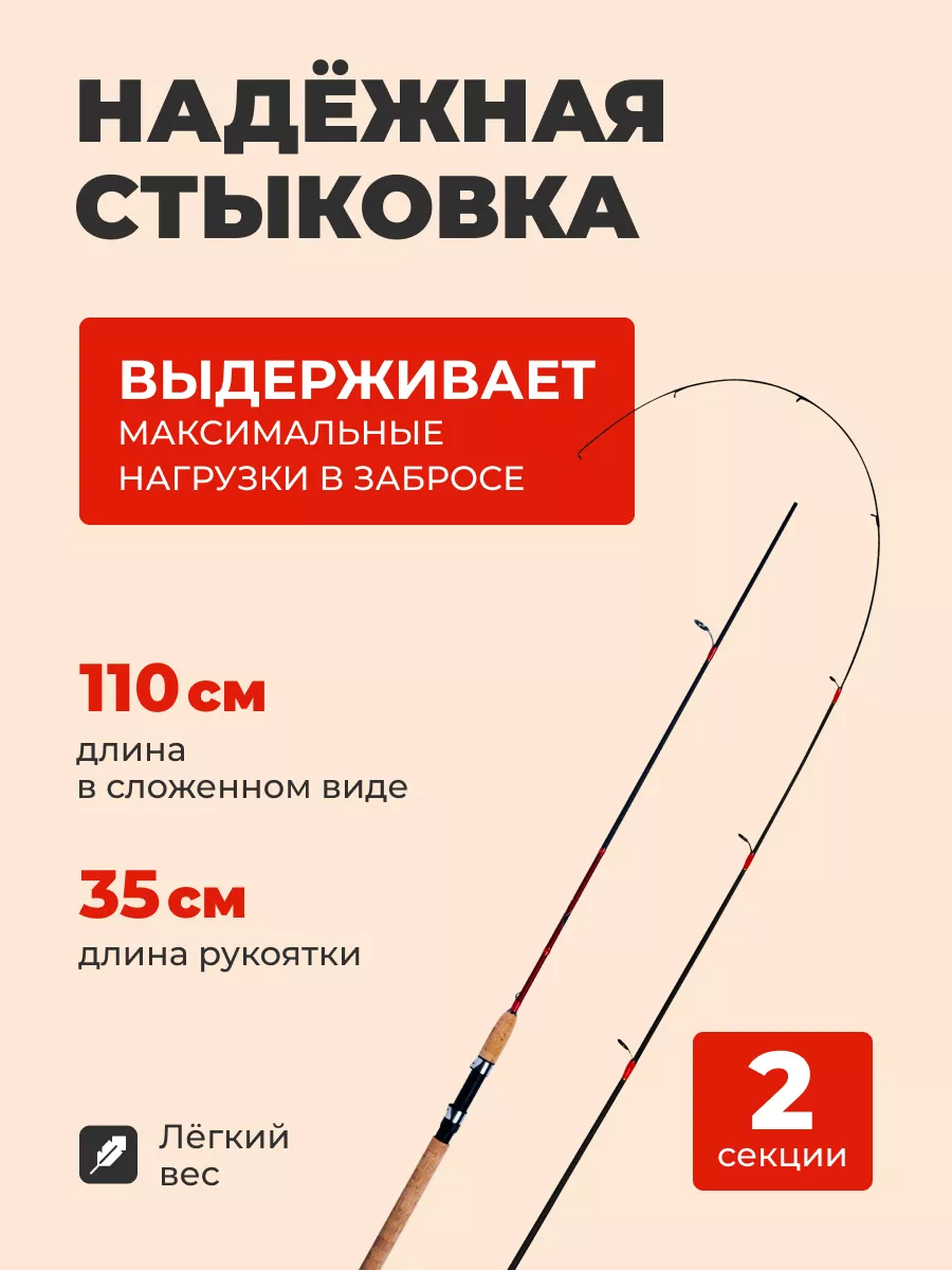 Спиннинг штекерный 240 см тест 15-40 грамм Fishing Love 173197757 купить за  1 107 ₽ в интернет-магазине Wildberries