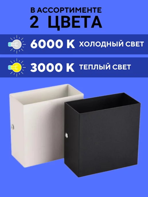 POLAX Светильник настенный светодиодный бра ночник, белый, фото 3