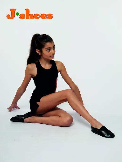 J-Shoes Чешки черные классические, черный, фото 4