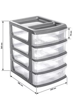 Органайзер для хранения мелочей 4 ящика 25х34,7х36,5 см BestHome 173255902 купить за 1 974 ₽ в интернет-магазине Wildberries