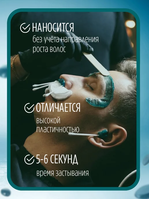 ITALWAX Пленочный воск для депиляции лица гранулы Италвакс Barber, 500 мл, фото 2
