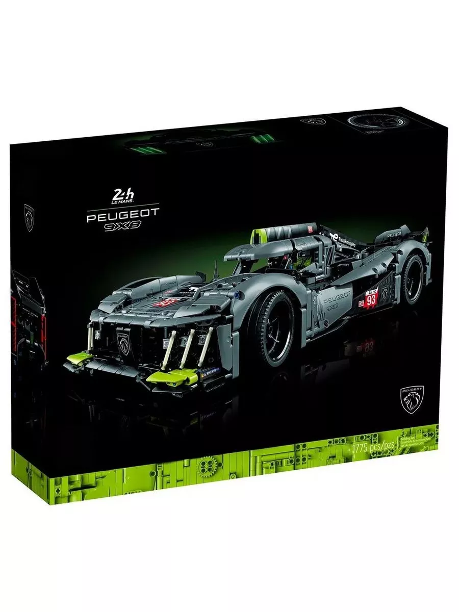 Конструктор Technic Техник Гибридный гиперкар Peugeot 9x8 LEGO 173322366  купить за 5 418 ₽ в интернет-магазине Wildberries