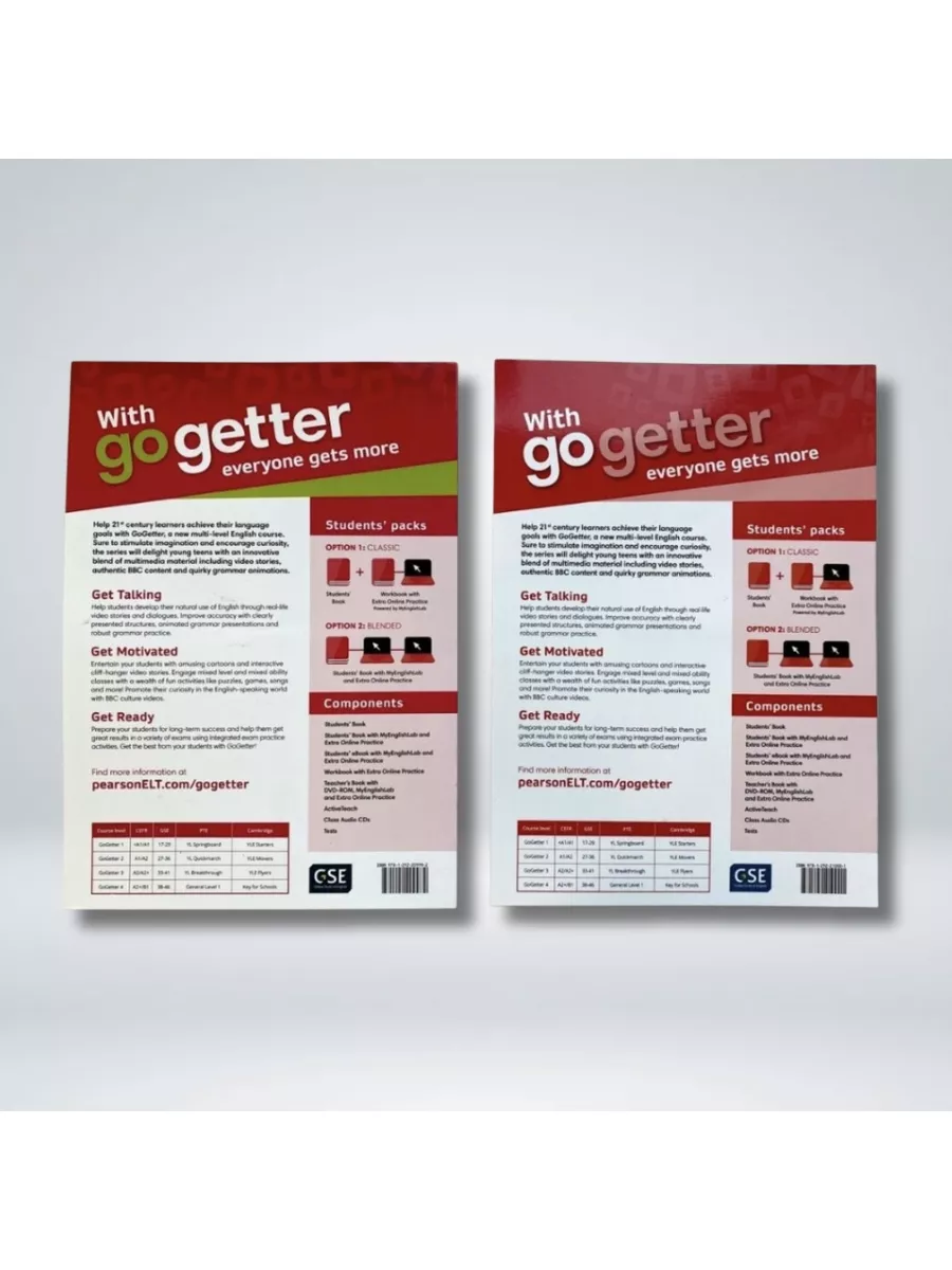 Go Getter 1 учебник + рабочая тетрадь и диск. Pearson 173323461 купить за  880 ₽ в интернет-магазине Wildberries