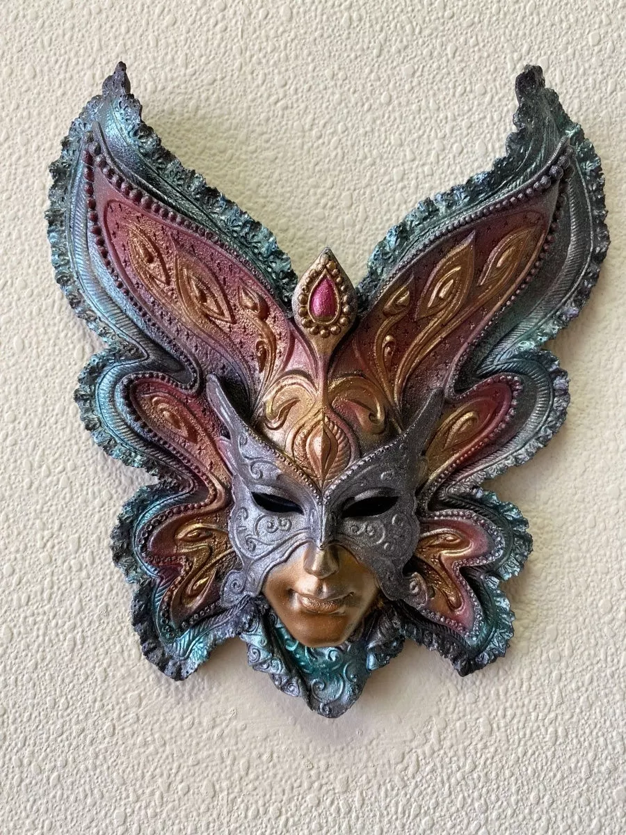 Панно Венецианская маска декор на стену/ подвесная декорация