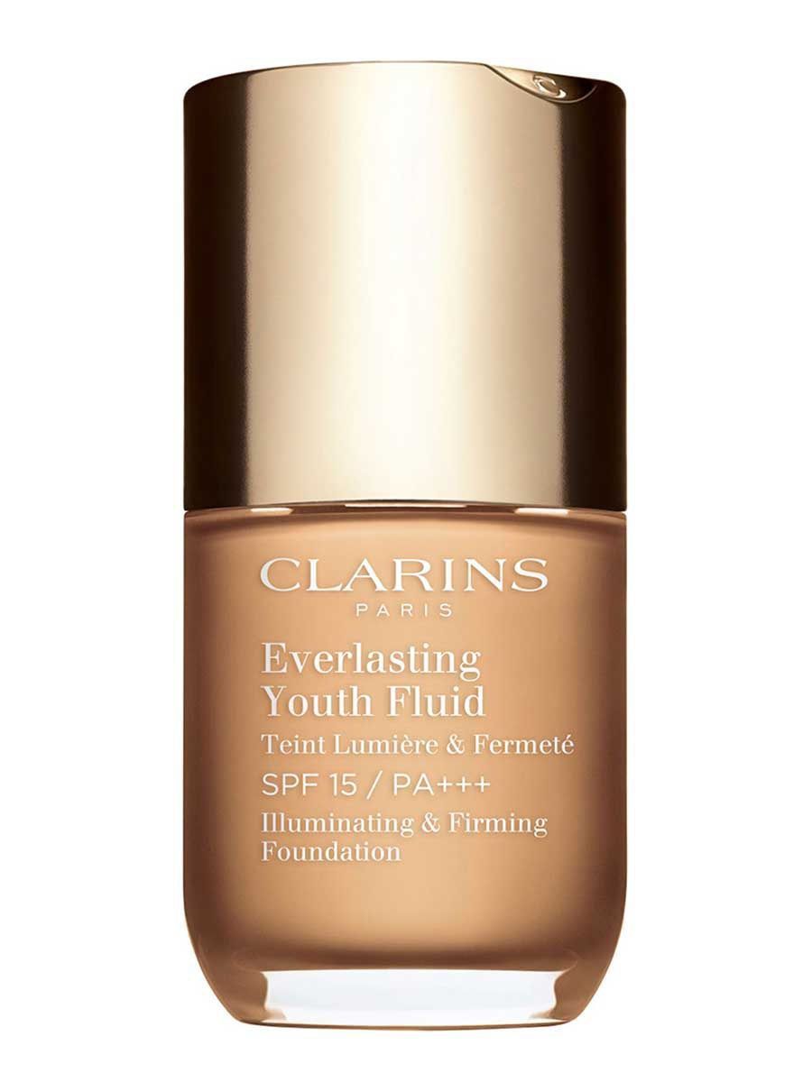 Тональный флюид clarins everlasting. Clarins Everlasting Youth Fluid 108.3 тон. Тональный крем кларинс. Clarins Everlasting Youth Fluid. Кларанс тональный крем Эверластинг 100.3n.