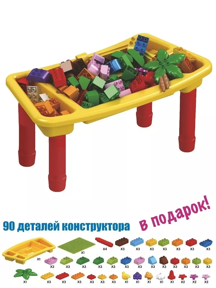 Стол Конструктор 3в1 Baseplate Big Совместим с Лего DUPLO Toy musical  instruments 173401262 купить за 5 966 ₽ в интернет-магазине Wildberries