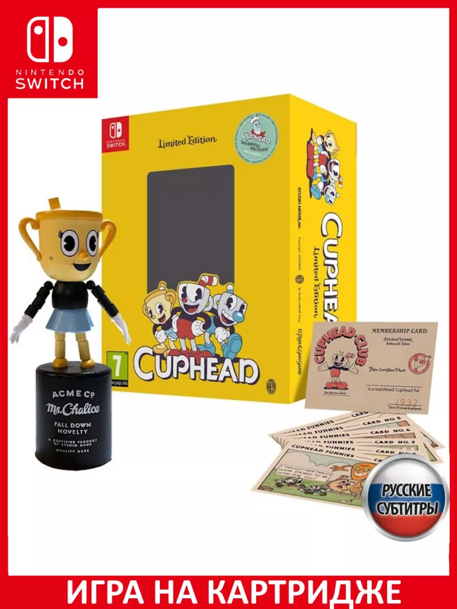 Cuphead Limited Edition Русская Версия Switch Картридж Игра Switch  173420027 купить за 7 538 ₽ в интернет-магазине Wildberries