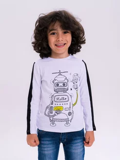 Кофта футболка с длинным рукавом принт