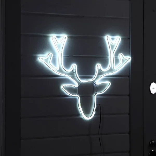 Неоновая фигура Олень 70х59 см 448 LED