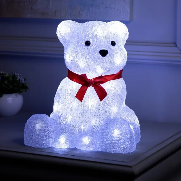 Новогодняя фигура Мишка 25х26х23 см 50 LED ААх2
