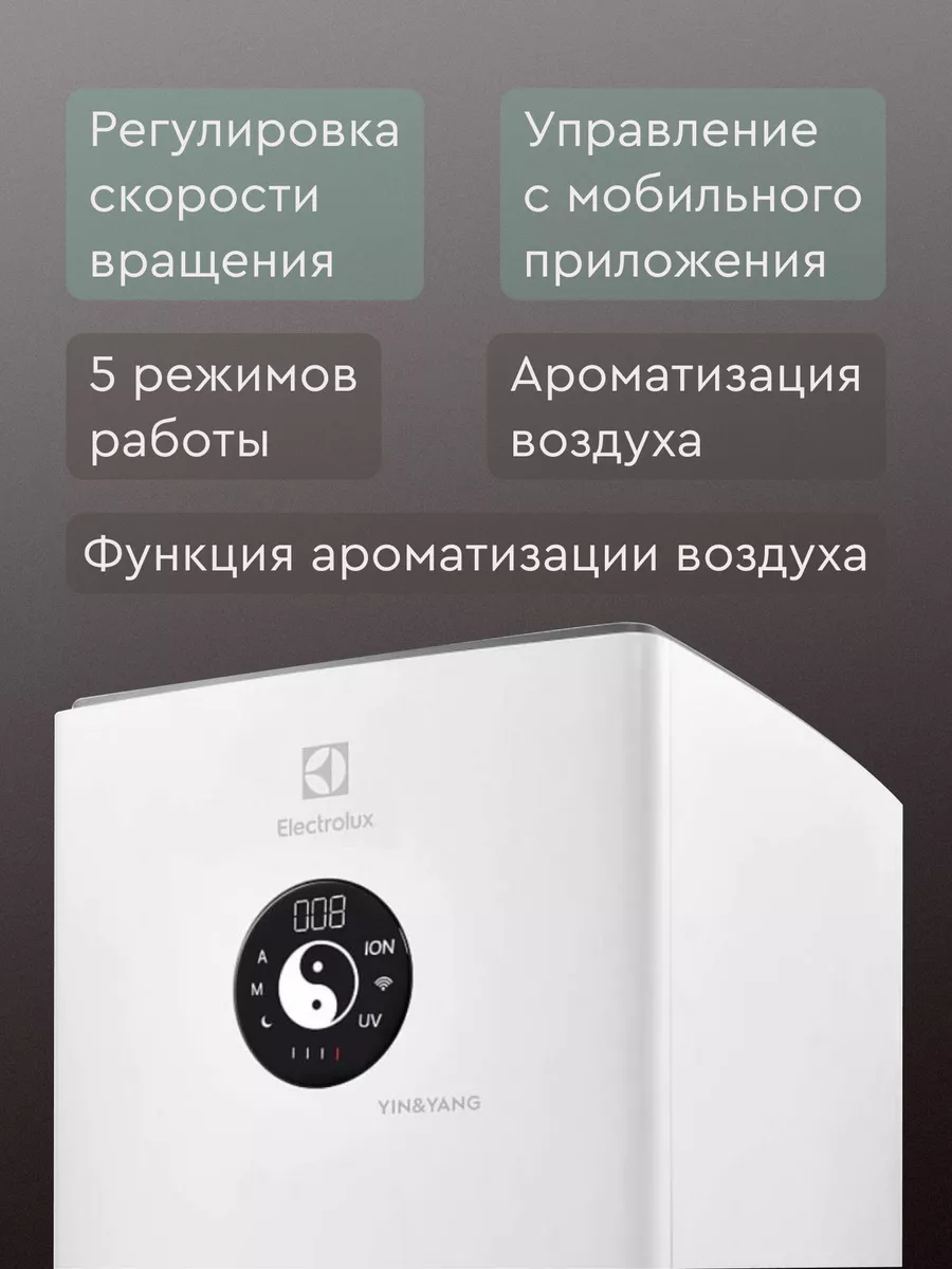 Очиститель воздуха EAP-2050D Yin&Yang для дома Electrolux 173427775 купить  в интернет-магазине Wildberries