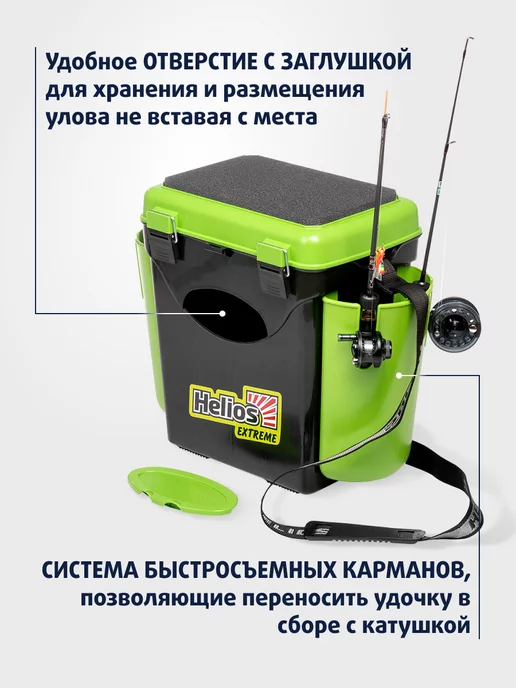 Helios Ящик рыболовный зимний для хранения снастей, вариант, фото 8