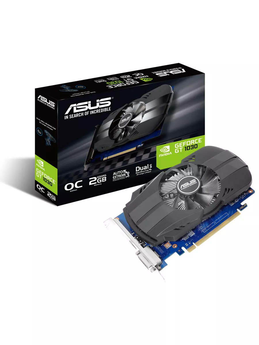 Видеокарта GeForce GT 1030 OC 2GB (PH-GT1030-O2G) Asus 173461605 купить за  8 711 ₽ в интернет-магазине Wildberries