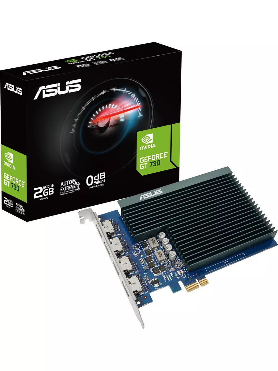 Asus Видеокарта GT 730 2 ГБ RTL (90YV0H20-M0NA00)
