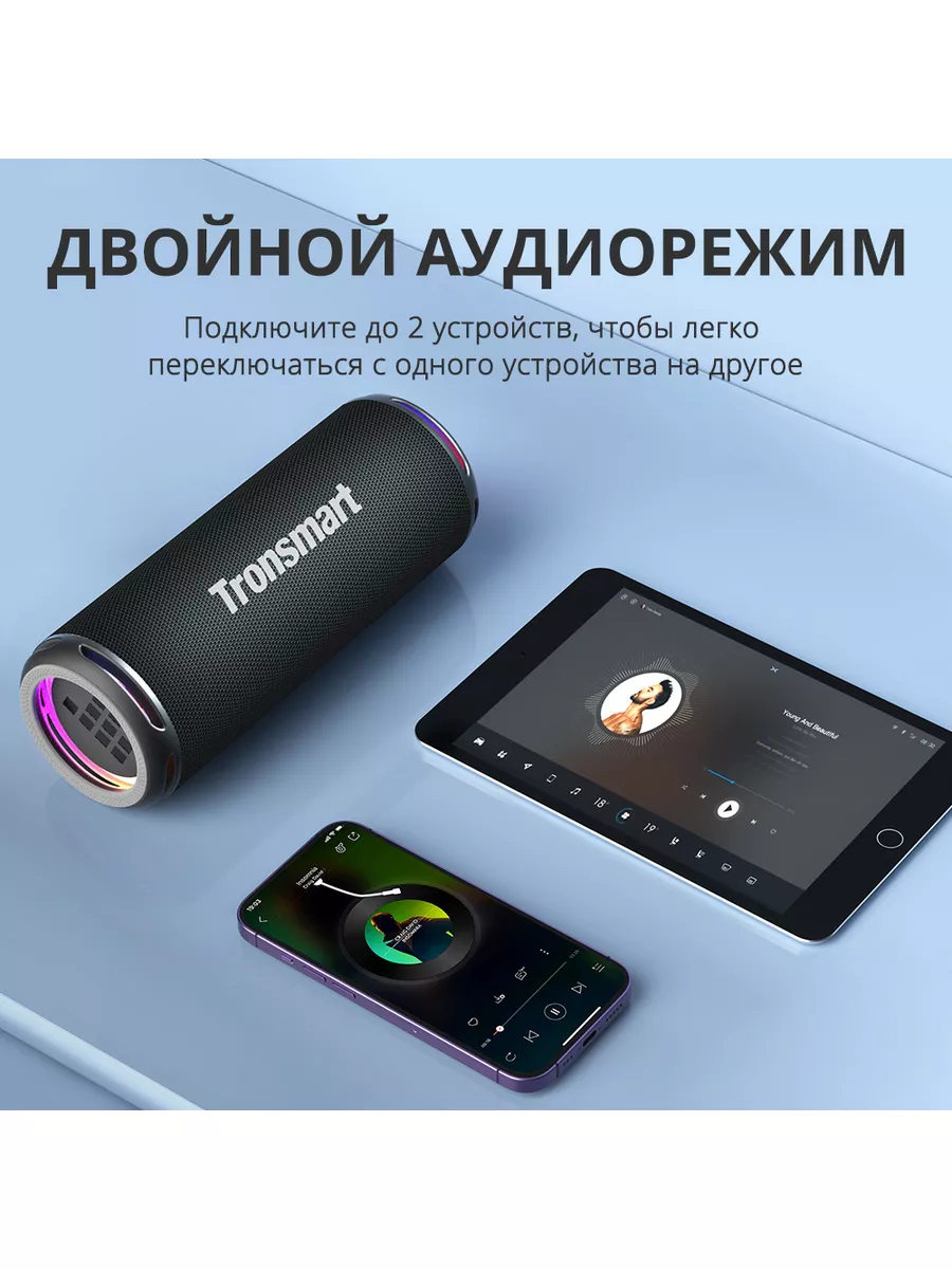 Портативная колонка Bluetooth T7 LITE TRONSMART 173468535 купить за 2 422 ₽  в интернет-магазине Wildberries