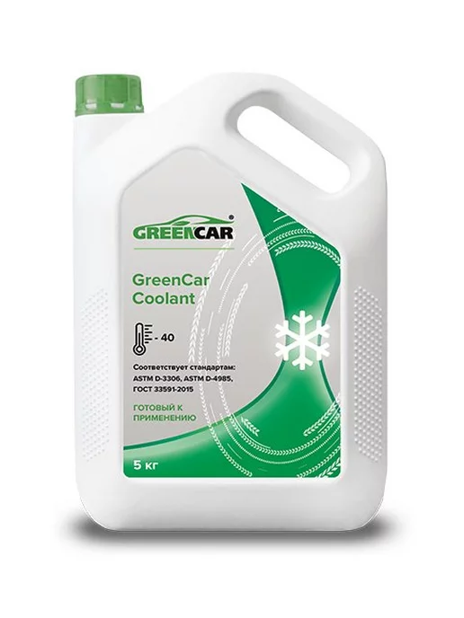 GREENCAR Антифриз Coolant 5 кг, 5 кг