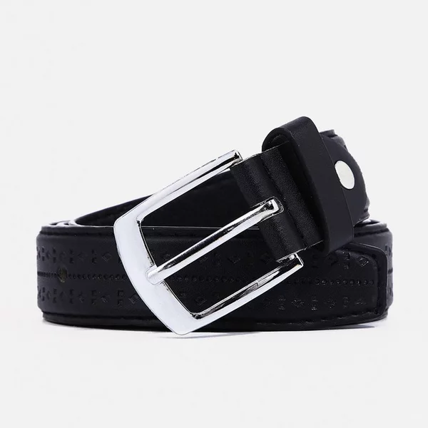 Ремень детский, ширина 2,5 см, пряжка металл, цвет чёрный