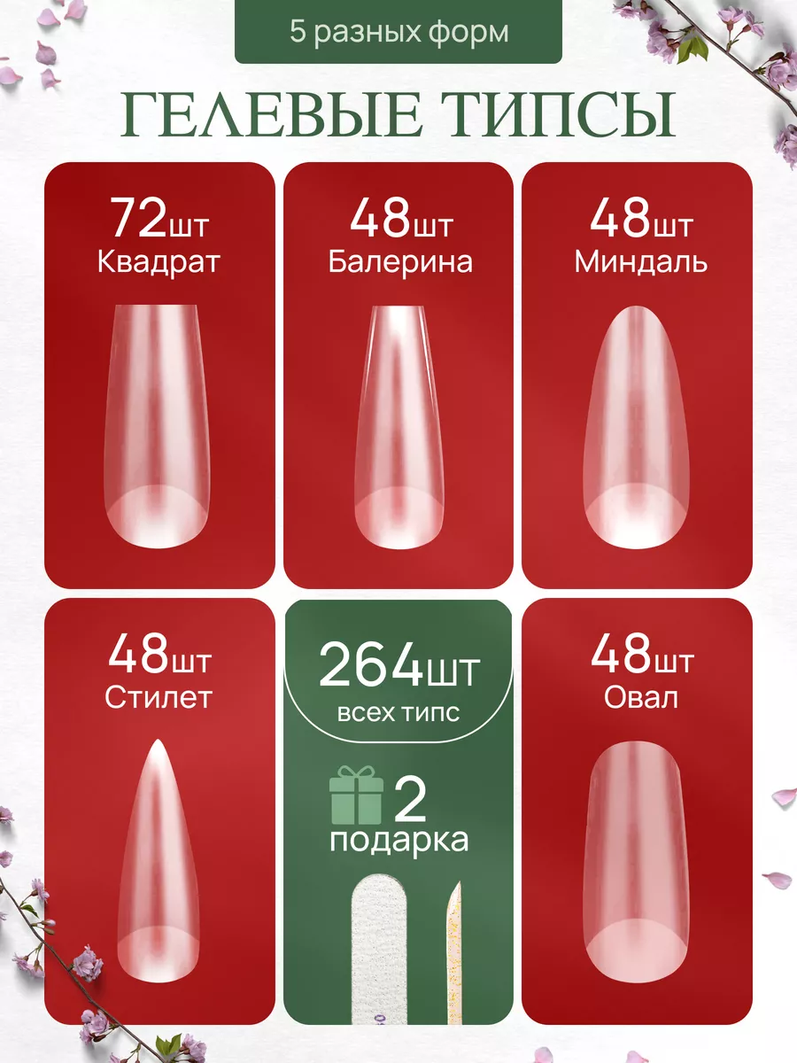 Накладные ногти гелевые...