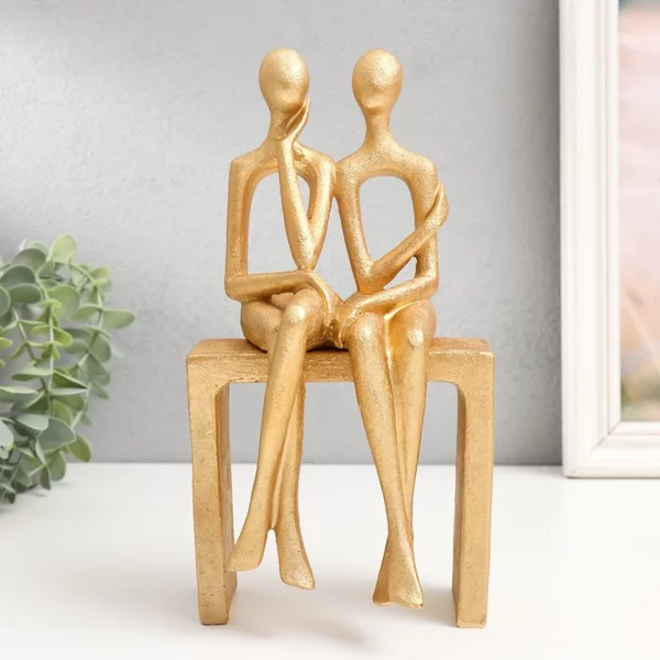 Фигурка «Парочка на скамейке. Абстракция» 9,5х12,5х24 см