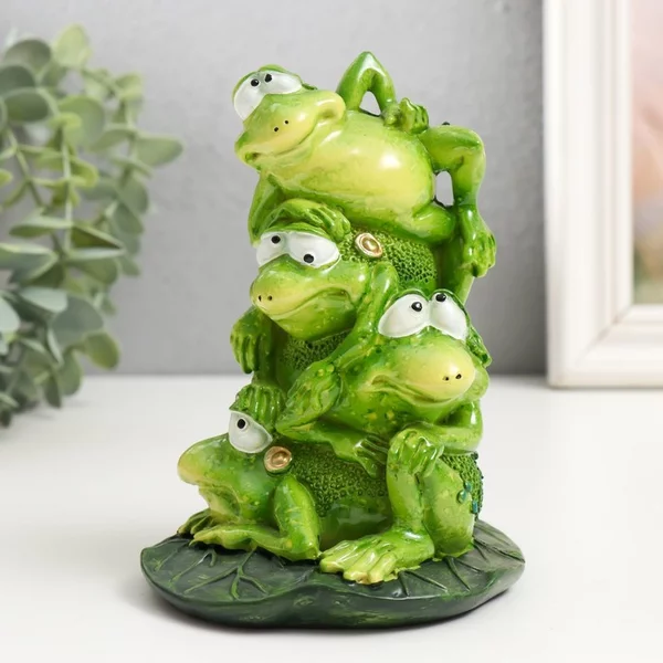Фигурка «Пирамидка из четырех лягух» 20 см