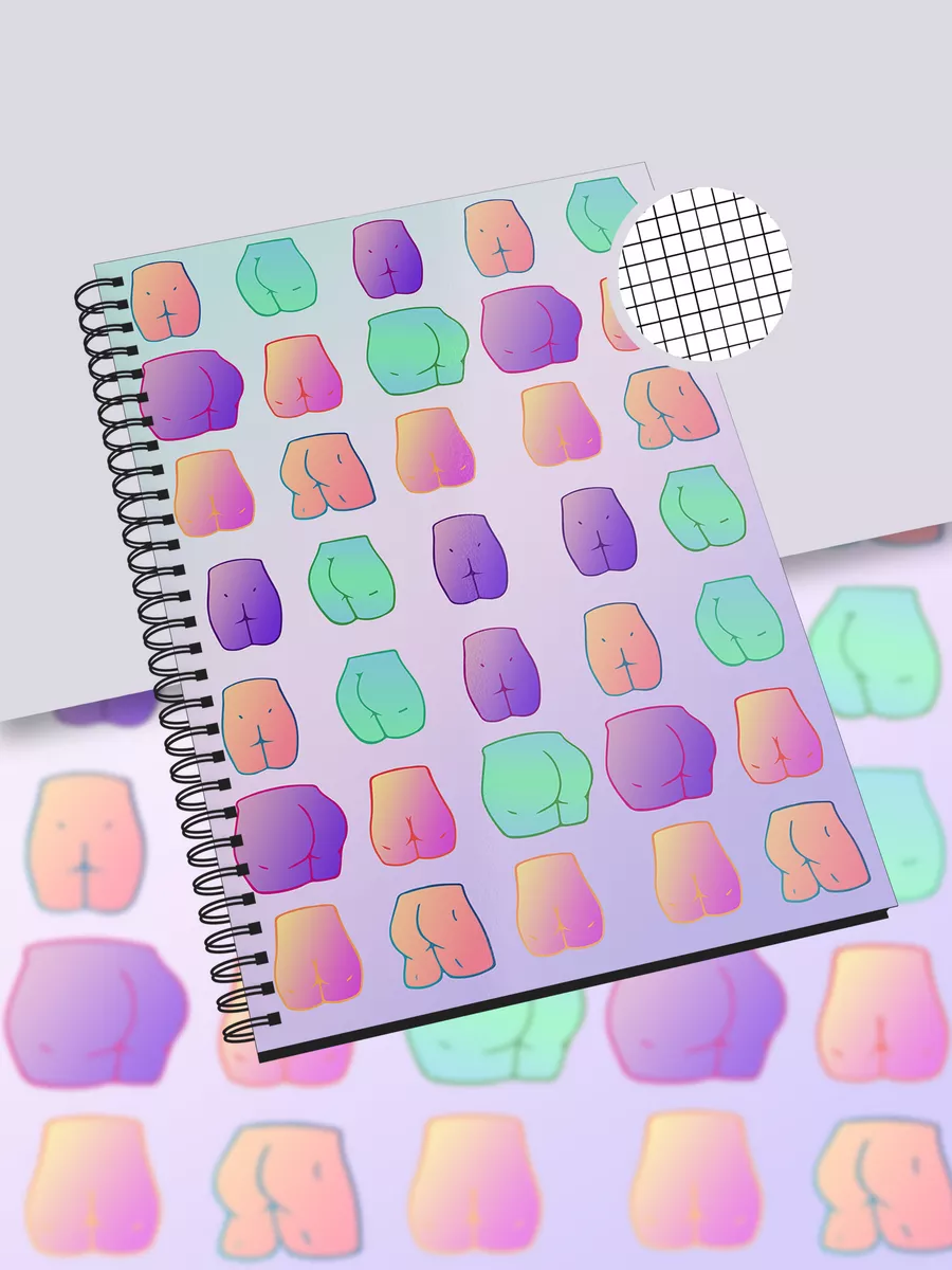 Блокнот в клетку А4 48л Пошлость Ягодицы Эротика Horny Каждому Своё 18+  173492501 купить за 380 ₽ в интернет-магазине Wildberries