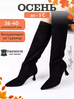 Сапоги демисезонные на каблуке Raffa Shoes 173499843 купить за 3 906 ₽ в интернет-магазине Wildberries