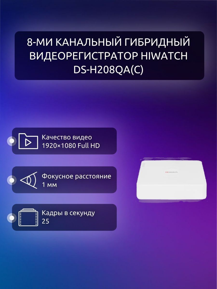 Hiwatch ds h208qa c. Видеорегистратор DS-h208qa. DS-h208qa(c). HIWATCH DS-h208qa. Личный видеорегистратор.