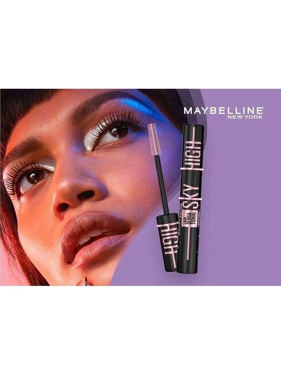 Мейбелин скай хай. Тушь мейбелин Sky High. Тушь мейбелин Lash Sensational Sky. Maybelline New York тушь для ресниц Lash Sensational Sky High. Maybelline New York Lash Sensational Sky High Cosmic Black тушь для ресниц удлиняющая.