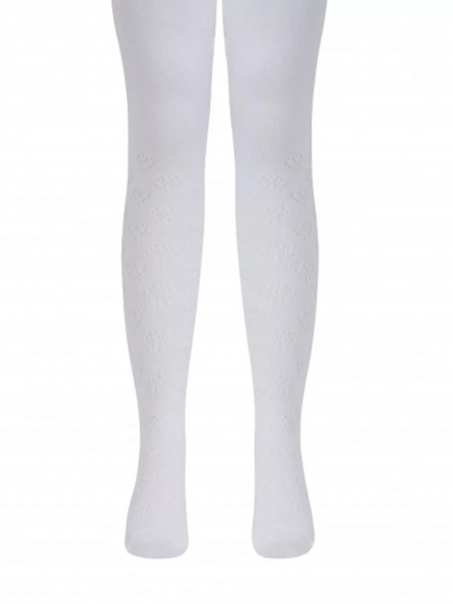 Marine Serre Moon Mesh Tights in White