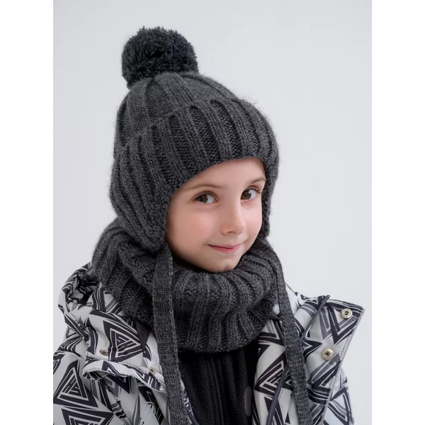 Комплект шапка и снуд детский