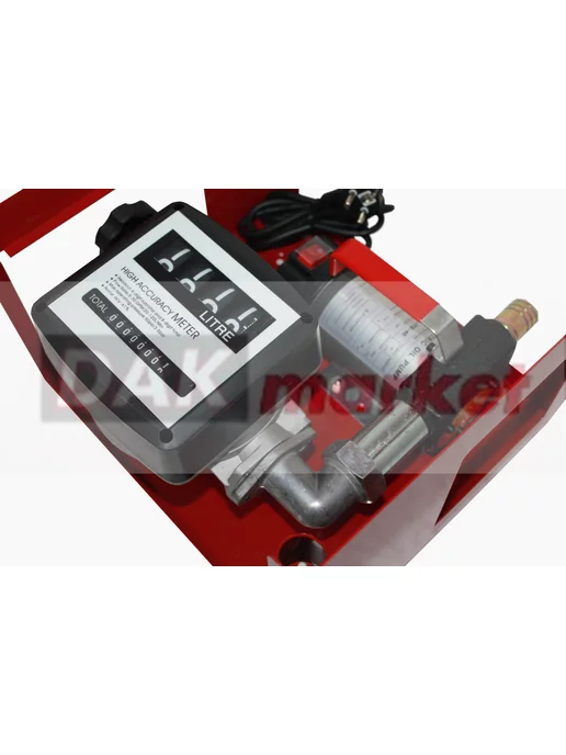 DAKMARKET Насос для перекачки ГСМ с счетчиком 220В 60л мин, 40 л, фото 7