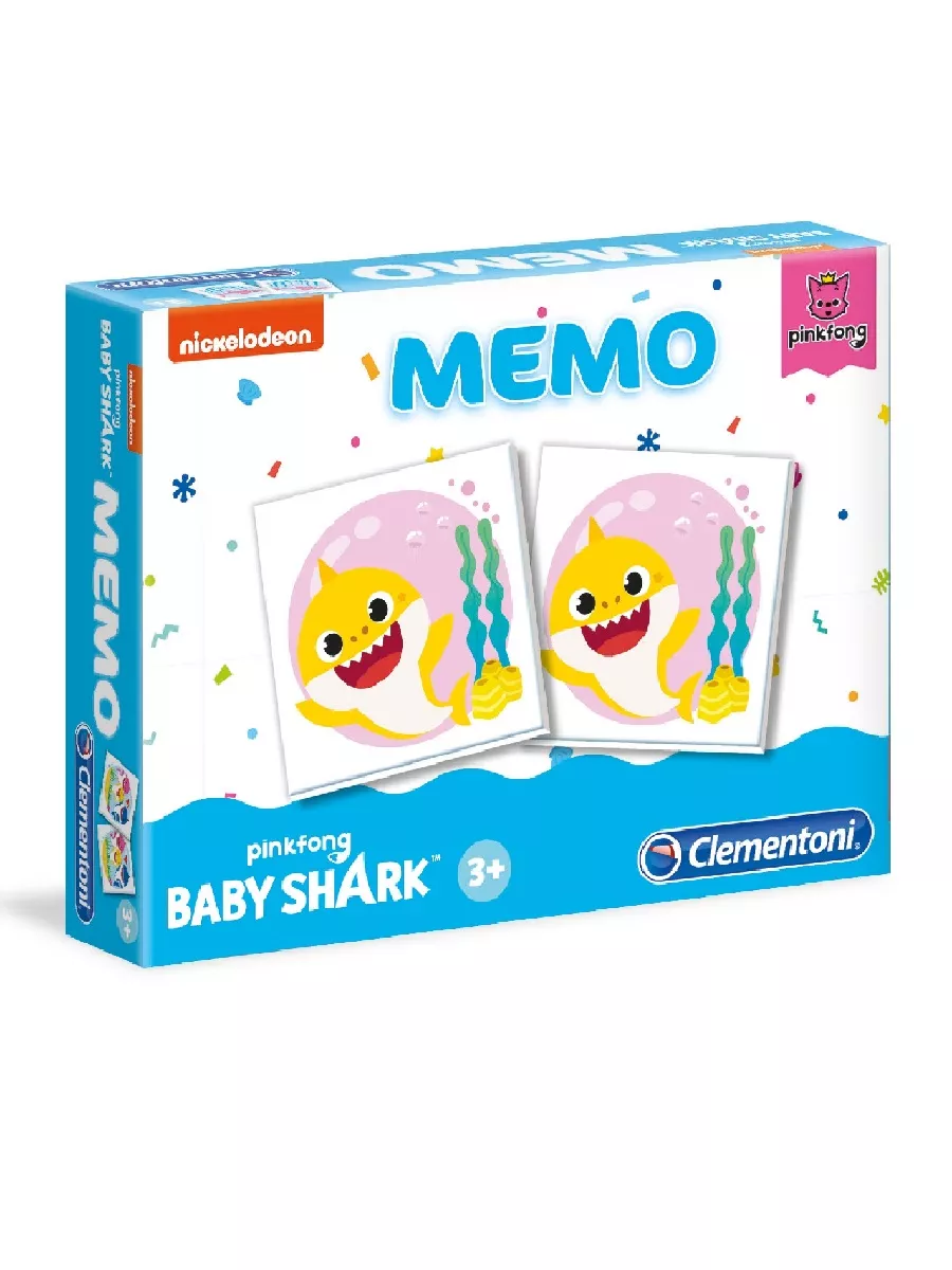 Мемо Baby Shark (Детеныш акулы) развивающие игры для детей Clementoni  173580035 купить за 438 ₽ в интернет-магазине Wildberries