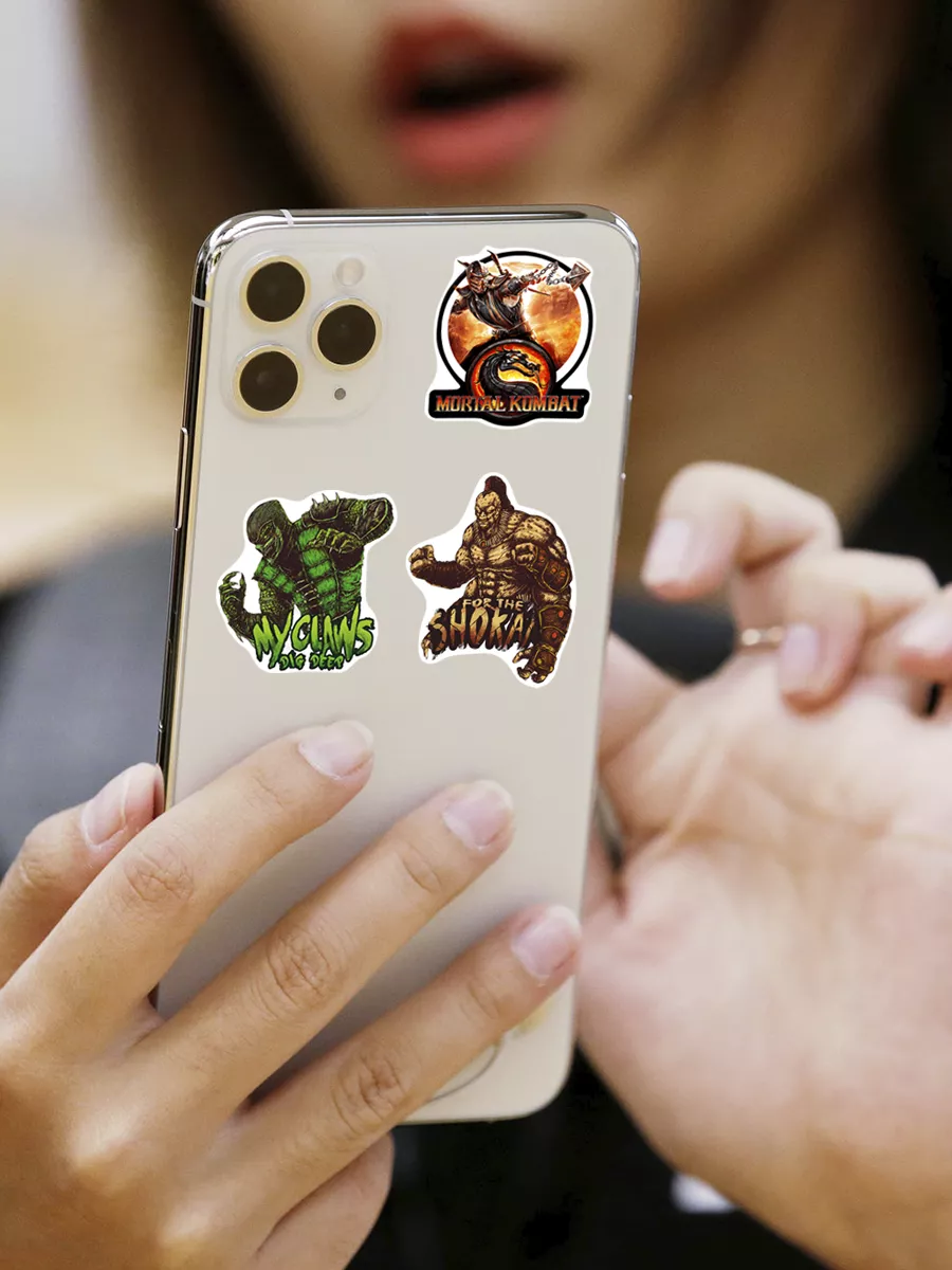 Наклейки на телефон стикеры для декора Мортал комбат Sticker Rush 173588285  купить за 160 ₽ в интернет-магазине Wildberries