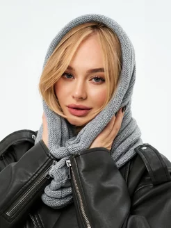 Капор вязаный демисезонный 3Dochki 173600579 купить за 781 ₽ в интернет-магазине Wildberries