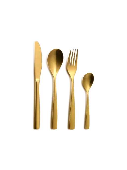 COMAS Вилка десертная BCN Colors Gold 18%, золотой, фото 2
