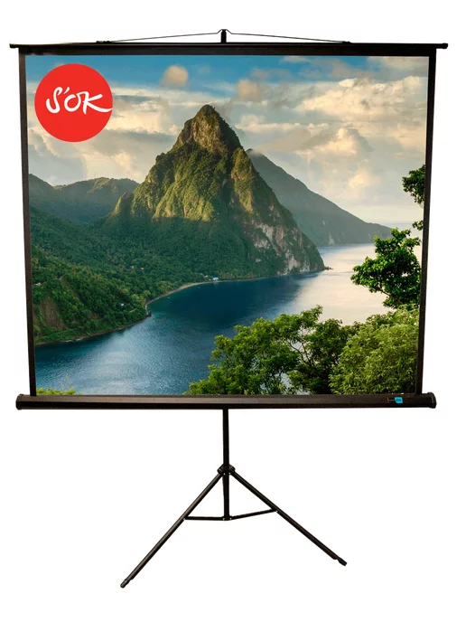 S'OK Экран для проектора Triscreen 180x180 100' 1 1, 180x180, фото 2