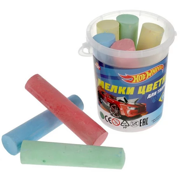 Мелки цветные асфальтовые, для творчества "Хот Вилс"