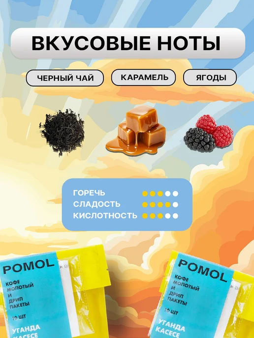 POMOL COFFEE Кофе молотый Уганда Касесе, Уганда Касесе, фото 2