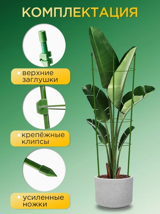 Your little secret опора для растений комнатных цветов роз кустодержатель пион, зеленый, фото 2