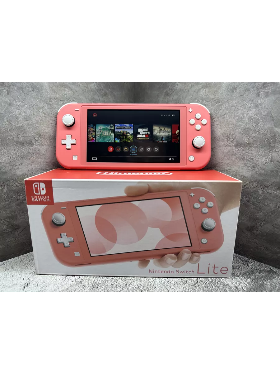 Игровая консоль Switch Lite Прошитая 128 gb Розовая с Играми NINTENDO  173680765 купить в интернет-магазине Wildberries