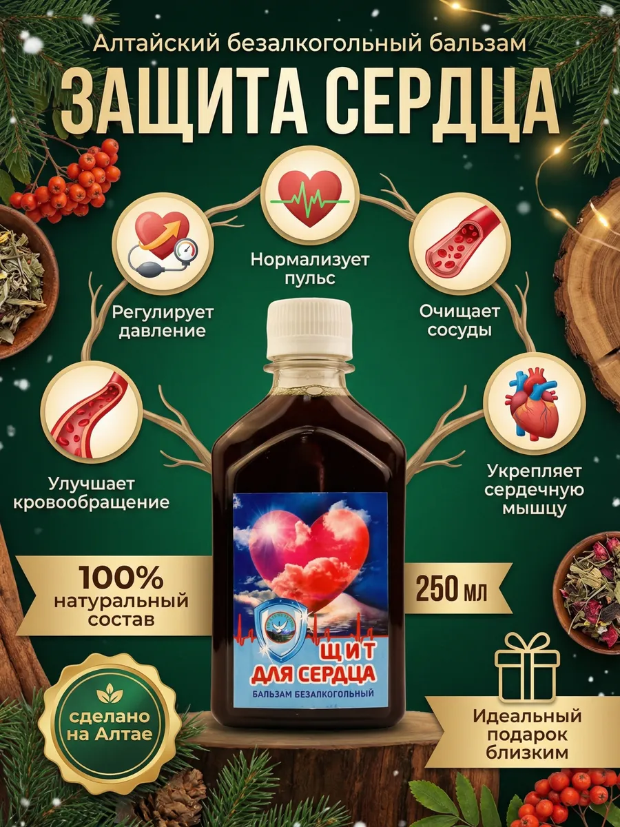 Алтайский бальзам на травах для защиты сердца