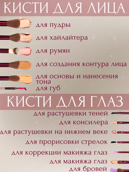 Life Girl Кисти подарочный для макияжа набор 13 штук, красный, фото 4